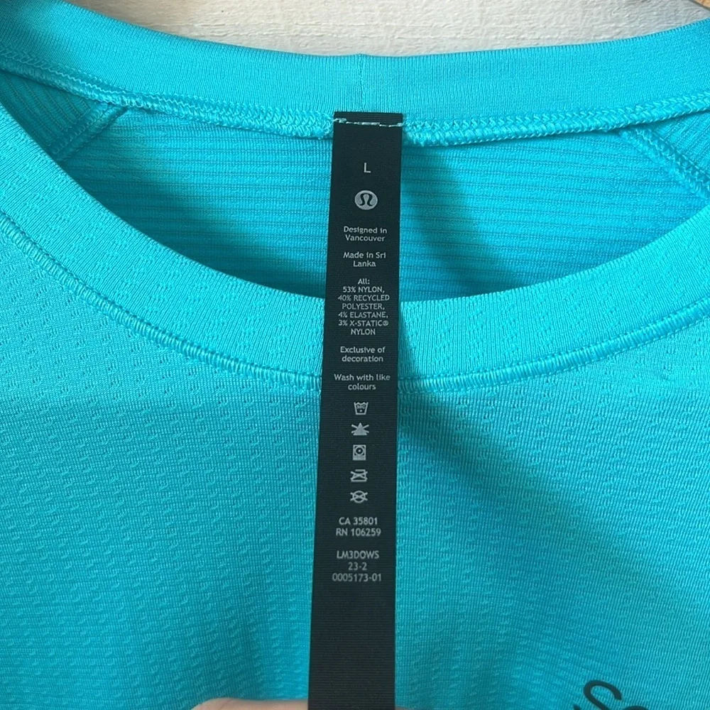 EUC Men’s Lululemon Tee Turquoise Scottsdale 10K 2023